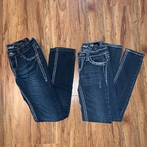 (2) LA Idol Jeans - Size 3 (W:28 , L:31.5)